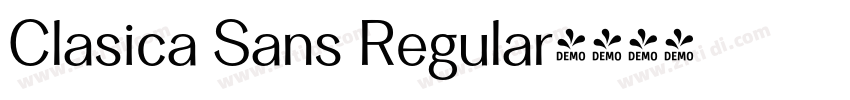 Clasica Sans Regular字体转换